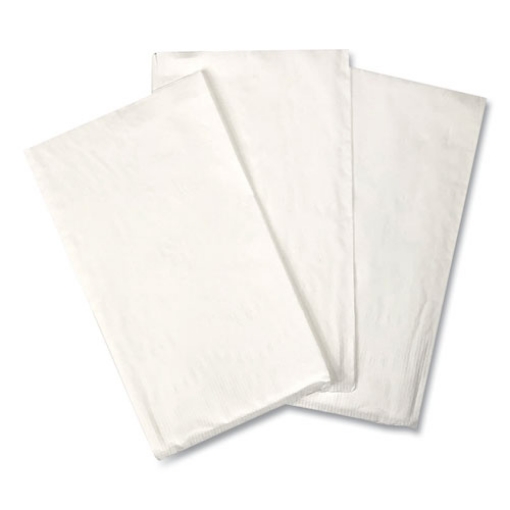 Picture of Dinner Napkins, 2-Ply, 14.50"W x 16.50"D, White, 150/Pack, 20 Packs/Carton