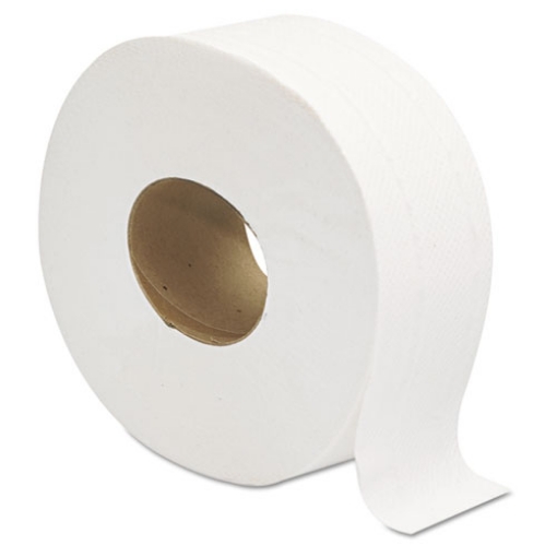 Picture of Jumbo Jrt Bath Tissue, Septic Safe, 2-Ply, White, 3.25" X 720 Ft, 12 Rolls/carton