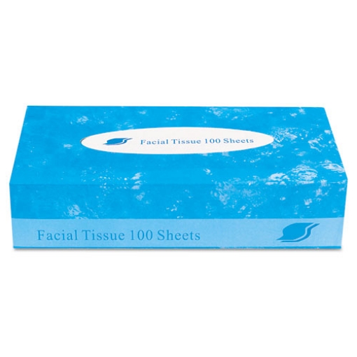 Picture of Boxed Facial Tissue, 2-Ply, White, 100 Sheets/Box, 30 Boxes/Carton