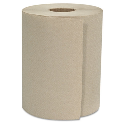 Picture of Hardwound Roll Towels, 1-Ply, 8" x 600 ft, Natural, 12 Rolls/Carton