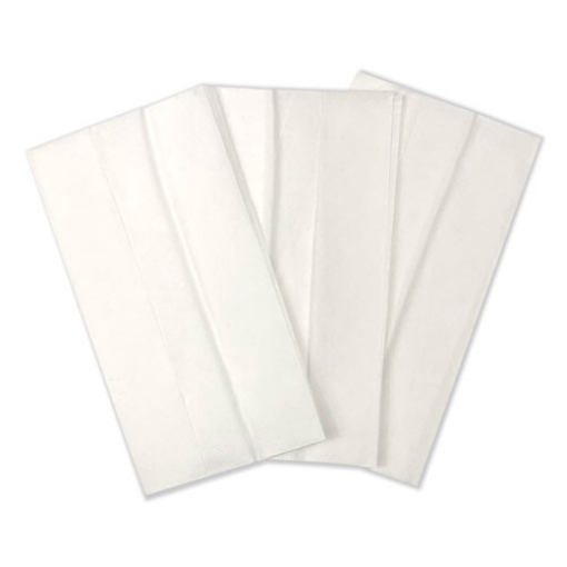 Picture of Tall-Fold Napkins, 1-Ply, 7 X 13 1/4, White, 10,000/carton