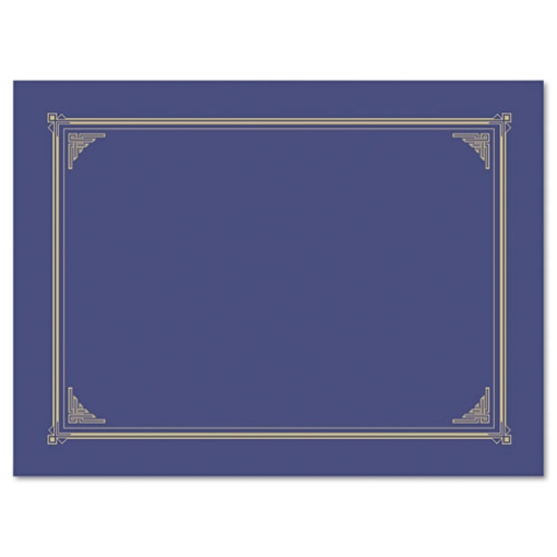 Picture of Certificate/Document Cover, 12.5 x 9.75, Metallic Blue, 6/Pack