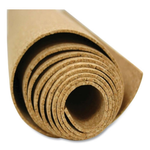 Picture of Natural Cork Roll, 0.25" Thick, 144 x 48.5, Natural Brown Surface, Ships in 7-10 Business Days