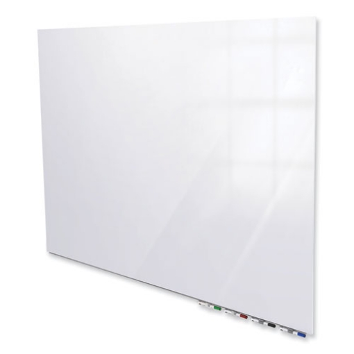 Picture of Aria Low Profile Magnetic Glass Whiteboard, 48 x 36, White Surface, Ships in 7-10 Business Days
