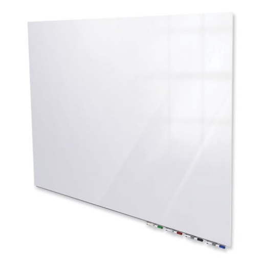 Picture of Aria Low Profile Magnetic Glass Whiteboard, 72 x 48, White Surface, Ships in 7-10 Business Days