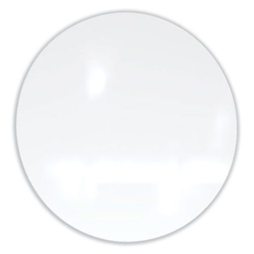 Picture of Coda Low Profile Circular Magnetic Glassboard, 48 Diameter, White Surface, Ships in 7-10 Business Days