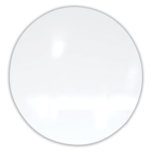 Picture of Coda Low Profile Circular Non-Magnetic Glassboard, 24 Diameter, White Surface, Ships in 7-10 Business Days