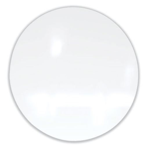 Picture of Coda Low Profile Circular Non-Magnetic Glassboard, 36 Diameter, White Surface, Ships in 7-10 Business Days