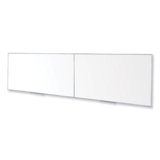 Picture of Magnetic Porcelain Whiteboard with Satin Aluminum Frame, 193 x 48.5, White Surface, Ships in 7-10 Business Days