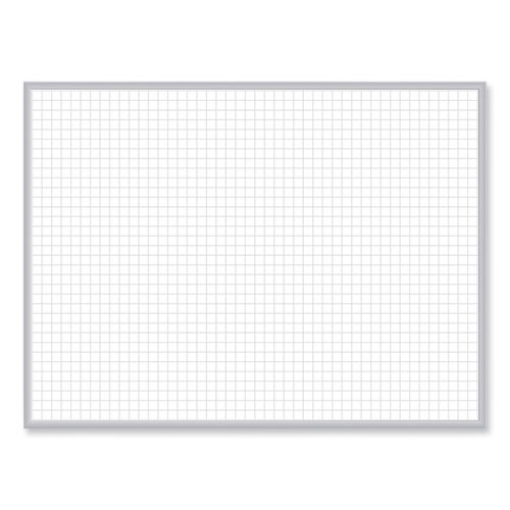 Picture of Non-Magnetic Whiteboard with Aluminum Frame, 48 x 35.81, White Surface, Satin Aluminum Frame, Ships in 7-10 Business Days