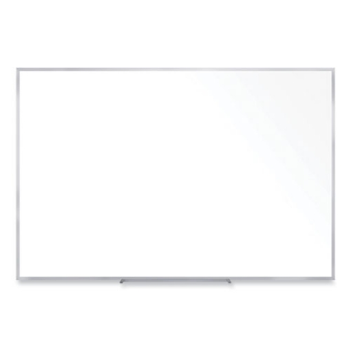 Picture of Non-Magnetic Whiteboard with Aluminum Frame, 60.63 x 36.44, White Surface, Satin Aluminum Frame, Ships in 7-10 Business Days