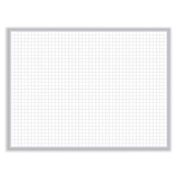 Picture of Non-Magnetic Whiteboard with Aluminum Frame, 120.63 x 48.63, White Surface, Satin Aluminum Frame, Ships in 7-10 Business Days