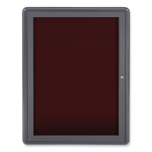 Picture of Enclosed Letterboard, 24.13 x 33.75, Gray Powder-Coated Aluminum Frame, Ships in 7-10 Business Days