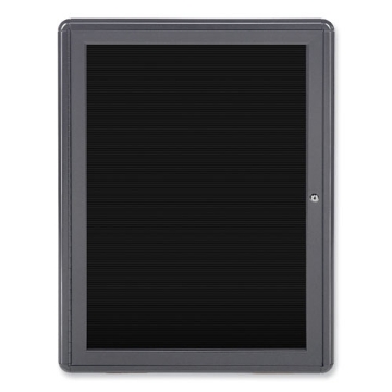 Picture of Enclosed Letterboard, 24.13 x 33.75, Gray Powder-Coated Aluminum Frame, Ships in 7-10 Business Days