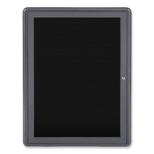 Picture of Enclosed Letterboard, 24.13 x 33.75, Gray Powder-Coated Aluminum Frame, Ships in 7-10 Business Days