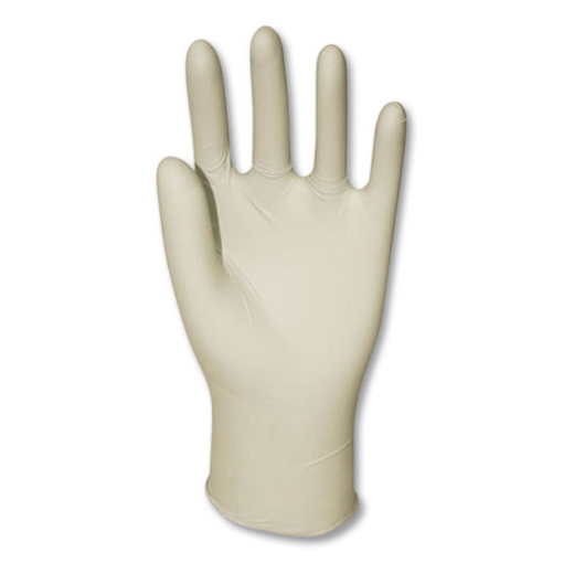 Picture of LATEX GENERAL-PURPOSE GLOVES, POWDER-FREE, LARGE, NATURAL, 1,000/CARTON