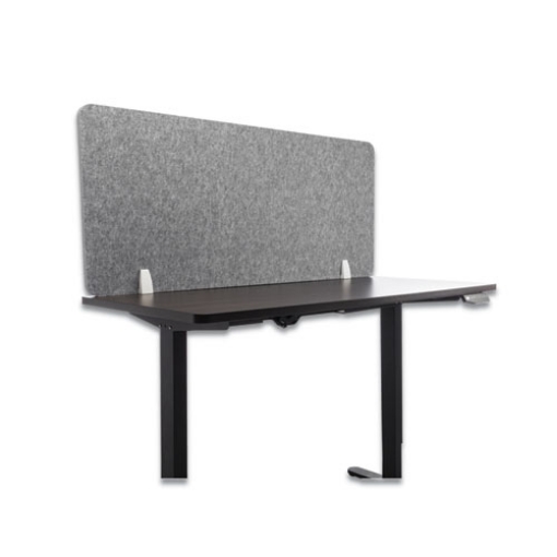 Picture of Desk Screen Cubicle Panel And Office Partition Privacy Screen, 54.5 X 1 X 23.5, Polyester, Gray