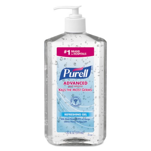 Picture of Advanced Hand Sanitizer Refreshing Gel, 20 oz Pump Bottle, Clean Scent