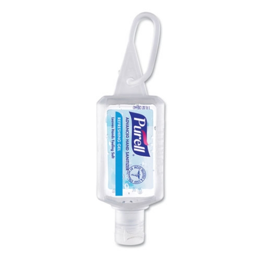 Picture of Advanced Hand Sanitizer Refreshing Gel, 1 oz Flip-Cap Bottle with Jelly Wrap Carrier, Clean Scent, 36/Carton