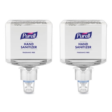 Picture of Advanced Hand Sanitizer Gentle and Free Foam, 1,200 mL Refill, Fragrance-Free, For ES4 Dispensers, 2/Carton