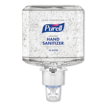 Picture of Advanced E3-Rated Instant Hand Sanitizer Gel, 1,200 mL Refill, Fragrance-Free, For ES4 Dispensers, 2/Carton