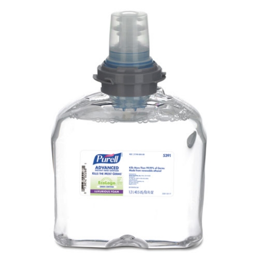 Picture of Advanced Hand Sanitizer Green Certified TFX Refill, Foam, 1,200 mL, Fragrance-Free, 2/Carton