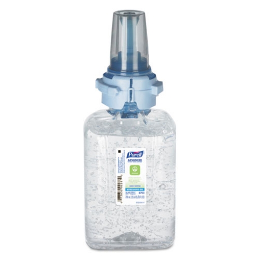 Picture of Advanced Hand Sanitizer Green Certified Gel Refill, For ADX-7 Dispensers, 700 mL, Fragrance-Free, 4/Carton