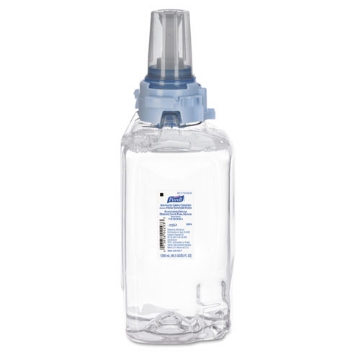 Picture of advanced hand sanitizer green certified foam refill, for adx-12 dispensers, 1,200 ml, fragrance-free, 3/carton