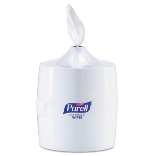 Picture of Hand Sanitizer Wipes Wall Mount Dispenser, 1,200/1,500 Wipe Capacity, 13.3 X 11 X 10.88, White