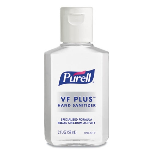 Picture of VF PLUS Hand Sanitizer Gel, 2 oz Flip-Cap Bottle, Fragrance-Free, 24/Carton