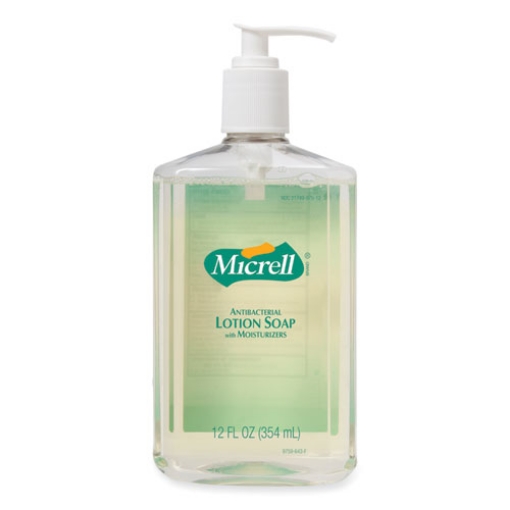 Picture of Antibacterial Lotion Soap, Light Scent, 12 Oz Pump Bottle