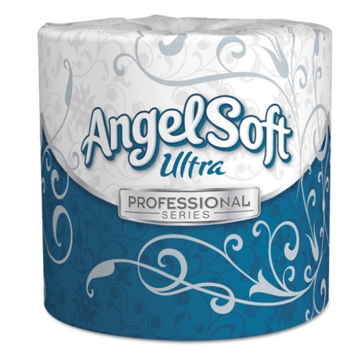 Picture of Angel Soft ps Ultra 2-Ply Premium Bathroom Tissue, Septic Safe, White, 400 Sheets/Roll, 60/Carton