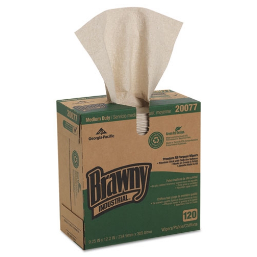 Picture of Medium Duty Premium All Purpose DRC Wipers, 9.25 x 12.2, Oatmeal, 120/Box, 10/Carton