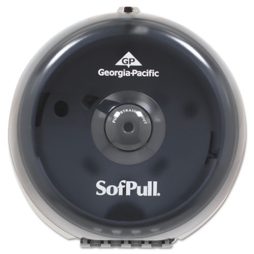 Picture of Sofpull Mini Centerpull Single-Roll Bath Tissue Dispenser, 8.75 X 7 X 9, Smoke