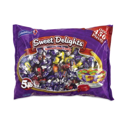 Picture of Fancy Filled Hard Candy Assortment, Variety, 5 Lb Bag, Approx. 420 Pieces, Ships In 1-3 Business Days