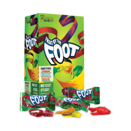 Picture of Fruit By The Foot Variety Pack, Assorted Flavors, 0.75 oz, 36 Pouches/Carton, Ships in 1-3 Business Days