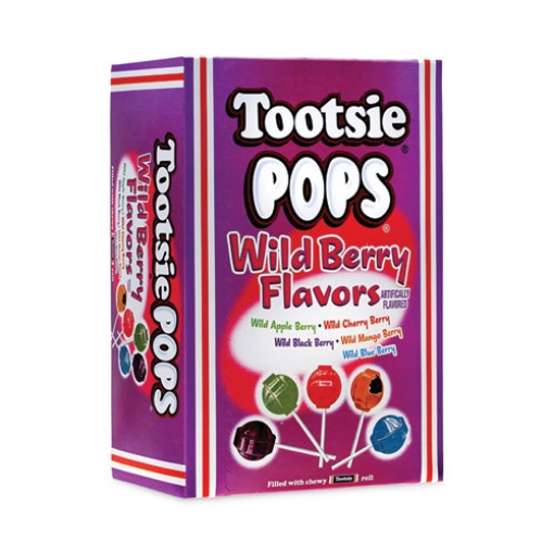 Picture of Tootsie Pops, Assorted Wild Berry Flavors, 0.6 Oz Lollipops, 100/box, Ships In 1-3 Business Days