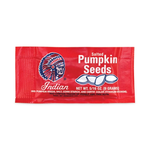 Picture of Salted Pumpkin Seeds, 0.31 oz Pouches, 36 Pouches/Pack, 2 Packs/Carton, Ships in 1-3 Business Days