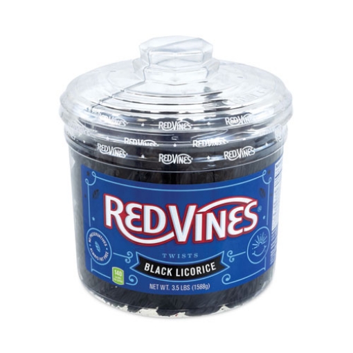 Picture of Black Licorice Twists, 3.5 Lb Jar, Ships In 1-3 Business Days