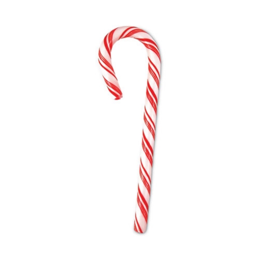 Picture of Peppermint Candy Canes, 1 oz, 60 Pieces/Jar, 1 Jar/Carton, Ships in 1-3 Business Days