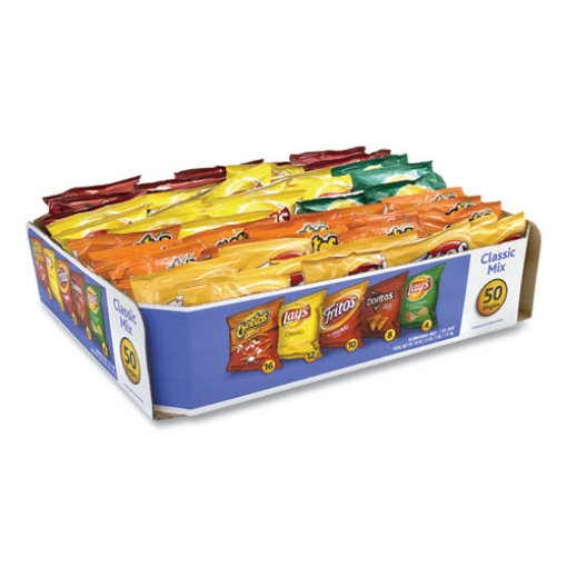 Picture of Potato Chips Bags Variety Pack, Assorted Flavors, 1 Oz Bag, 50 Bags/carton, Ships In 1-3 Business Days