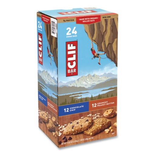 Picture of Energy Bar, Chocolate Chip/crunchy Peanut Butter, 2.4 Oz, 24/box, Ships In 1-3 Business Days