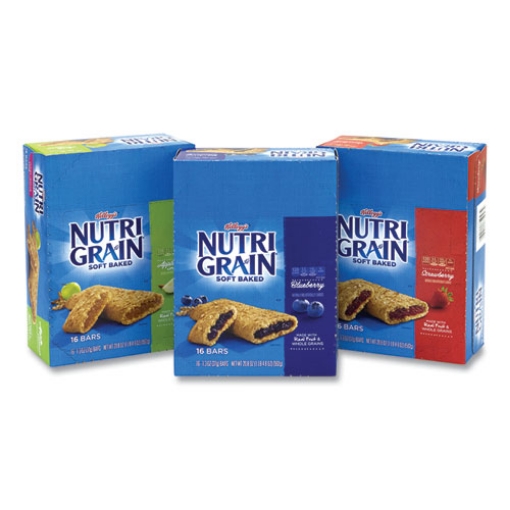 Picture of Nutri-Grain Soft Baked Breakfast Bars, Assorted, 1.3 Oz Bar, 48/carton, Ships In 1-3 Business Days