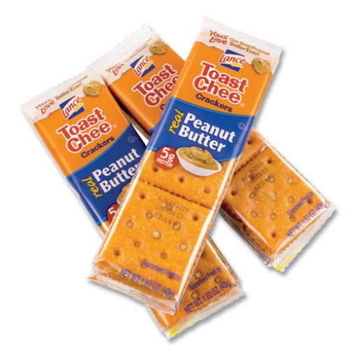 Picture of Toast Chee Peanut Butter Cracker Sandwiches, 1.52 Oz Pack, 40 Packs/box, Ships In 1-3 Business Days