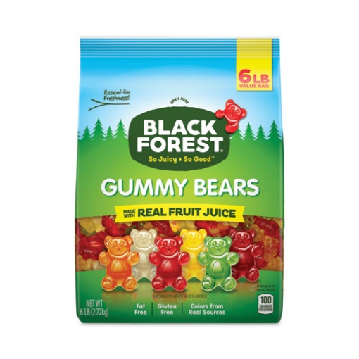 Picture of Gummy Bears, Assorted, 6 Lb Bag, Ships In 1-3 Business Days