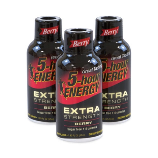 Picture of Extra Strength Energy Drink, Berry, 1.93 oz Bottle, 24/Carton, Ships in 1-3 Business Days