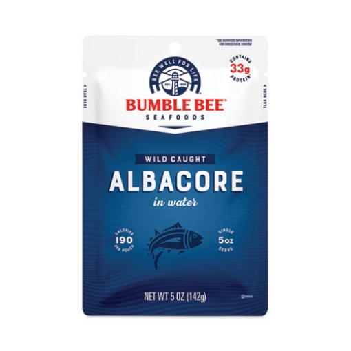 Picture of Premium Albacore Tuna Pouches, 5 oz Pouch, 4/Carton, Ships in 1-3 Business Days