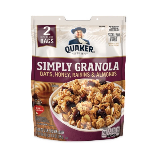 Picture of Simply Granola, Oats, Honey, Raisins And Almonds, 34.5 Oz Bag, 2 Bags/pack, Ships In 1-3 Business Days