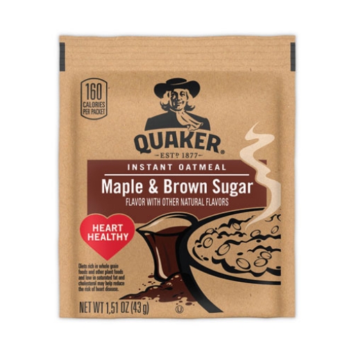 Picture of Instant Oatmeal, Maple and Brown Sugar, 1.51 oz Packet, 40/Carton, Ships in 1-3 Business Days