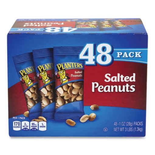 Picture of Salted Peanuts, 1 Oz Pack, 48/box, Ships In 1-3 Business Days